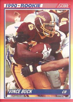 Vince Buck New Orleans Saints 1990 Score NFL Rookie Card #637